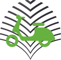 Motorcycle spaces icon